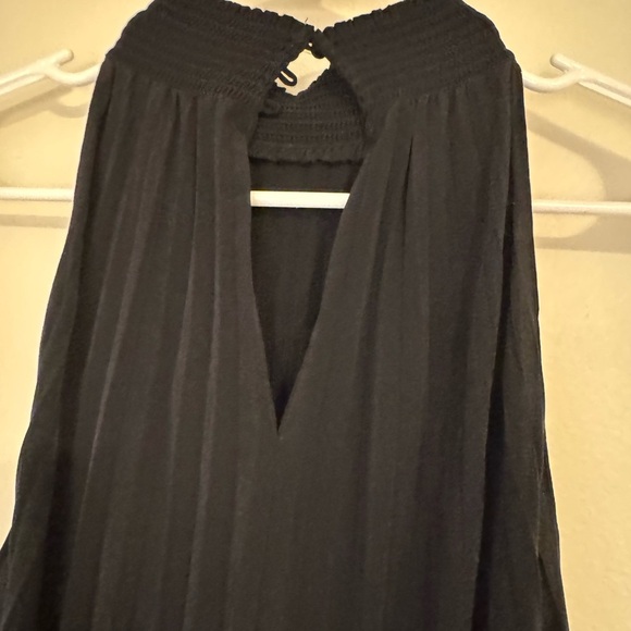 A.L.C. Renzo Black Pleated High Neck Dress - Picture 10 of 14